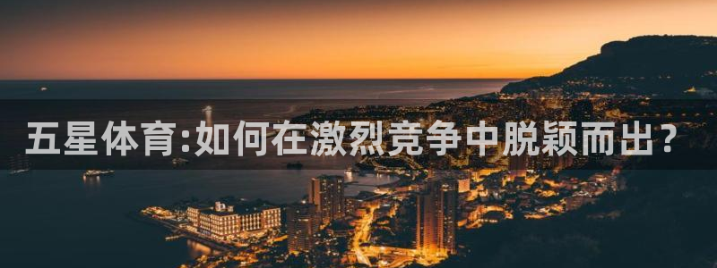 五星体育:如何在激烈竞争中脱颖而出？